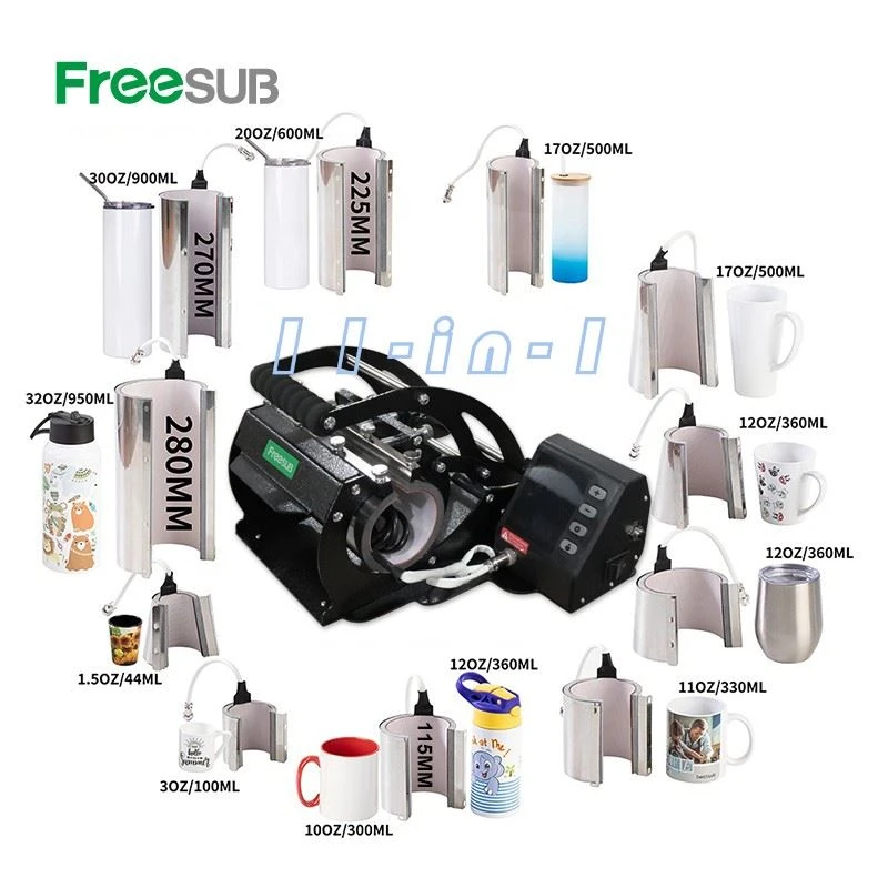  11IN 1 Multifuctional mug heater press machine 